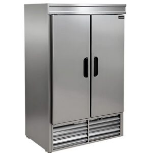 Leader NFR54 54" Double Solid Door Reach-In Freezer - 115 Volts