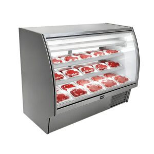 Leader NRHD60 High Deli Case Curved Glass ETL Certified Self Contained – 115 Volts